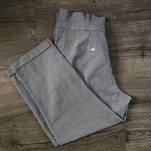 Topshop Paper Bag Houndstooth Trousers NWT Sz 12